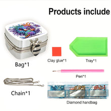 Load image into Gallery viewer, DIY Diamond Painting Small Shoulder Bag Portable Cosmetic Pouch Envelope Clutch