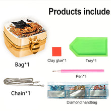 Load image into Gallery viewer, DIY Diamond Painting Small Shoulder Bag Portable Cosmetic Pouch Envelope Clutch