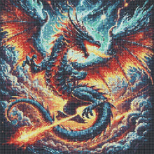 Load image into Gallery viewer, Diamond Painting - Full Round - Dragon (40*40CM)