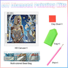 Load image into Gallery viewer, Diamond Painting - Partial Special Shaped - Elegant Egyptian Beauty (30*30CM)