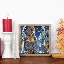 Load image into Gallery viewer, Diamond Painting - Partial Special Shaped - Elegant Egyptian Beauty (30*30CM)