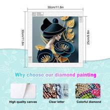 Load image into Gallery viewer, Diamond Painting - Partial Special Shaped - Elegant Dancing Beauty (30*30CM)
