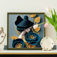 Load image into Gallery viewer, Diamond Painting - Partial Special Shaped - Elegant Beauty (30*30CM)