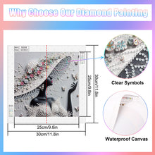 Load image into Gallery viewer, Diamond Painting - Partial Special Shaped - Elegant Umbrella Beauty (30*30CM)