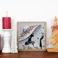 Load image into Gallery viewer, Diamond Painting - Partial Special Shaped - Elegant Black Beauty (30*30CM)