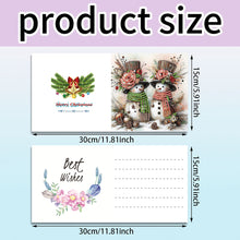 Load image into Gallery viewer, 6PCS DIY Snowman Diamond Art Greeting Cards Congratulations Cards & Gifts