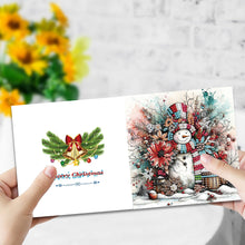 Load image into Gallery viewer, 6PCS DIY Snowman Diamond Art Greeting Cards Congratulations Cards & Gifts