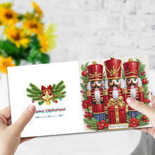 Load image into Gallery viewer, 6PCS DIY Nutcracker Diamond Art Greeting Cards Congratulations Cards & Gifts