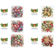 Load image into Gallery viewer, 6PCS DIY Christmas Diamond Art Greeting Cards Congratulations Cards & Gifts