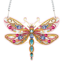 Load image into Gallery viewer, 2pcs 2D Flat DIY Diamond Art Pendant Diamond Painting Set (Butterfly DragonflyA)