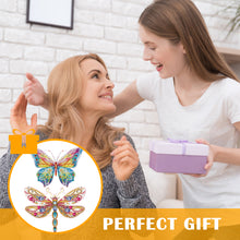 Load image into Gallery viewer, 2pcs 2D Flat DIY Diamond Art Pendant Diamond Painting Set (Butterfly DragonflyA)