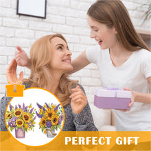 Load image into Gallery viewer, 2pcs 2D Flat DIY Diamond Art Pendant Diamond Painting Set (Lavender Sunflower)