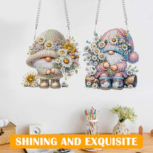 Load image into Gallery viewer, 2pcs 2D Flat DIY Diamond Art Pendant Diamond Painting Set (Daisy Gnome)