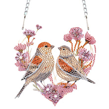 Load image into Gallery viewer, 2pcs 2D Flat DIY Diamond Art Pendant Diamond Painting Set Wall Decor (Two Birds)