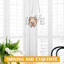 Load image into Gallery viewer, 2pcs 2D Flat DIY Diamond Art Pendant Diamond Painting Set Wall Decor (LOVE)