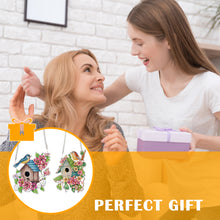 Load image into Gallery viewer, 2pcs 2D Flat DIY Diamond Art Pendant Diamond Painting Set Wall Decor(Bird House)