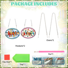 Load image into Gallery viewer, 2pcs 2D Flat DIY Diamond Art Pendant Diamond Painting Set Wall Decor (Cardinal)