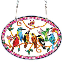 Load image into Gallery viewer, 2pcs 2D Flat DIY Diamond Art Pendant Diamond Painting Set Wall Decor (Cardinal)