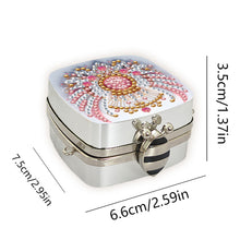 Load image into Gallery viewer, Peacock Diamond Art Storage Case Diamond Painting Mirror Organizer Box for Women