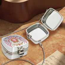 Load image into Gallery viewer, Peacock Diamond Art Storage Case Diamond Painting Mirror Organizer Box for Women