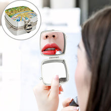 Load image into Gallery viewer, Peacock Diamond Art Storage Case Diamond Painting Mirror Organizer Box for Women