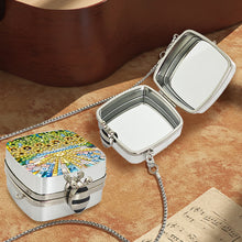 Load image into Gallery viewer, Peacock Diamond Art Storage Case Diamond Painting Mirror Organizer Box for Women