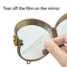 Load image into Gallery viewer, Small Grid Diamond Painting Mirror Bag Rhinestone Jewelry Box for Women (Gold)