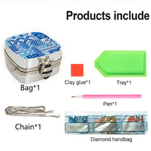 Load image into Gallery viewer, Peacock Diamond Art Storage Case Diamond Painting Mirror Organizer Box for Women