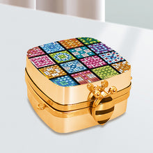 Load image into Gallery viewer, Peacock Diamond Art Storage Case Diamond Painting Mirror Organizer Box for Women