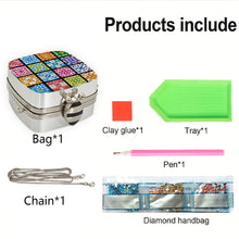 Load image into Gallery viewer, Peacock Diamond Art Storage Case Diamond Painting Mirror Organizer Box for Women