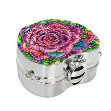 Load image into Gallery viewer, 2Pcs Succulent Diamond Art Storage Case Rhinestone Jewelry Box 5D Diy Coin Purse