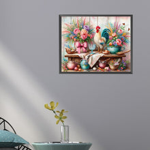 Load image into Gallery viewer, Diamond Painting - Full Round - Retro Rooster Kitchen (50*40CM)