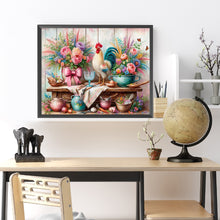 Load image into Gallery viewer, Diamond Painting - Full Round - Retro Rooster Kitchen (50*40CM)