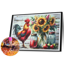 Load image into Gallery viewer, Diamond Painting - Full Round - Retro Rooster Kitchen (50*40CM)