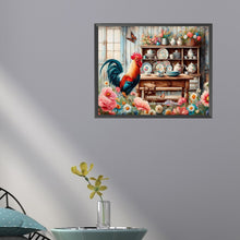 Load image into Gallery viewer, Diamond Painting - Full Round - Retro Rooster Kitchen (50*40CM)
