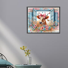 Load image into Gallery viewer, Diamond Painting - Full Round - Retro Farm Cow (50*40CM)
