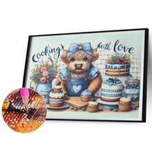 Load image into Gallery viewer, Diamond Painting - Full Round - Retro Farm Cow (50*40CM)