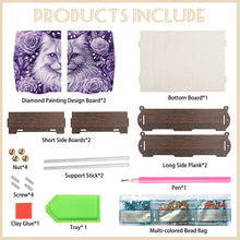 Load image into Gallery viewer, Diamond Painting Storage Box DIY 5D Diamond Painting Jewelry Box for Women (Cat)