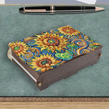 Load image into Gallery viewer, Diamond Painting Storage Box DIY 5D Diamond Painting Jewelry Box (Sunflower)
