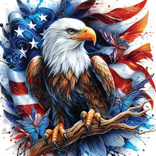 Load image into Gallery viewer, Diamond Painting - Full Round - American Flag Eagle (30*30CM)