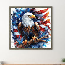 Load image into Gallery viewer, Diamond Painting - Full Round - American Flag Eagle (30*30CM)