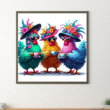 Load image into Gallery viewer, Diamond Painting - Full Round - Funny Chicken (30*30CM)