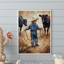 Load image into Gallery viewer, Diamond Painting - Full Round - Cowboy Kid (30*40CM)