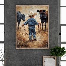 Load image into Gallery viewer, Diamond Painting - Full Round - Cowboy Kid (30*40CM)