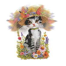 Load image into Gallery viewer, Acrylic Shaking Head Cat Table Top Diamond Painting Ornament Kits for Decor