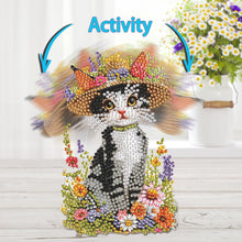 Load image into Gallery viewer, Acrylic Shaking Head Cat Table Top Diamond Painting Ornament Kits for Decor