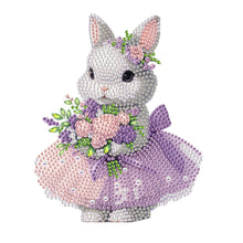 Load image into Gallery viewer, Acrylic Shaking Head Rabbit Table Top Diamond Painting Ornament Kits for Decor