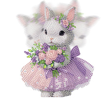 Load image into Gallery viewer, Acrylic Shaking Head Rabbit Table Top Diamond Painting Ornament Kits for Decor