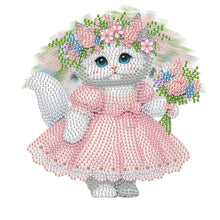 Load image into Gallery viewer, Acrylic Shaking Head Cat Table Top Diamond Painting Ornament Kits for Decor