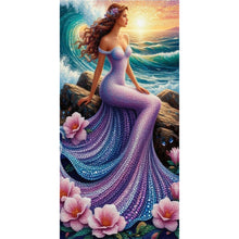 Load image into Gallery viewer, Diamond Painting - Full Round - Mermaid Girl (40*80CM)